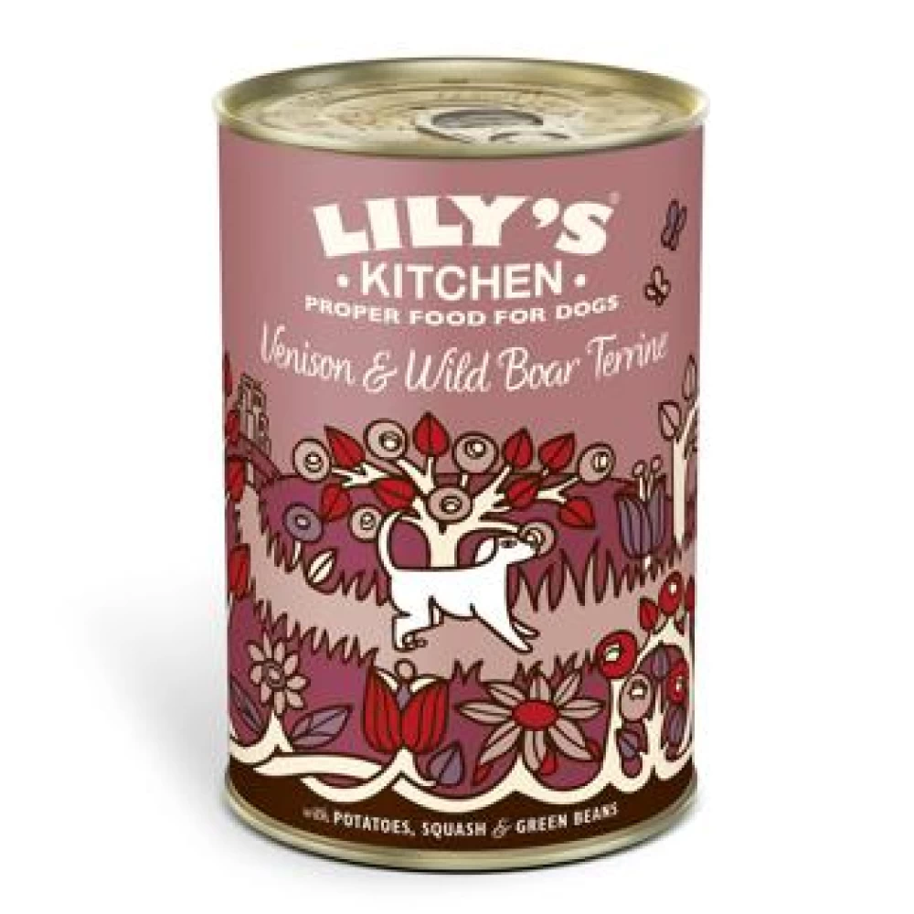 Lily's Kitchen Dog cu Vanat si Mistret, conserva 400 g Hrană Umedă pentru caini