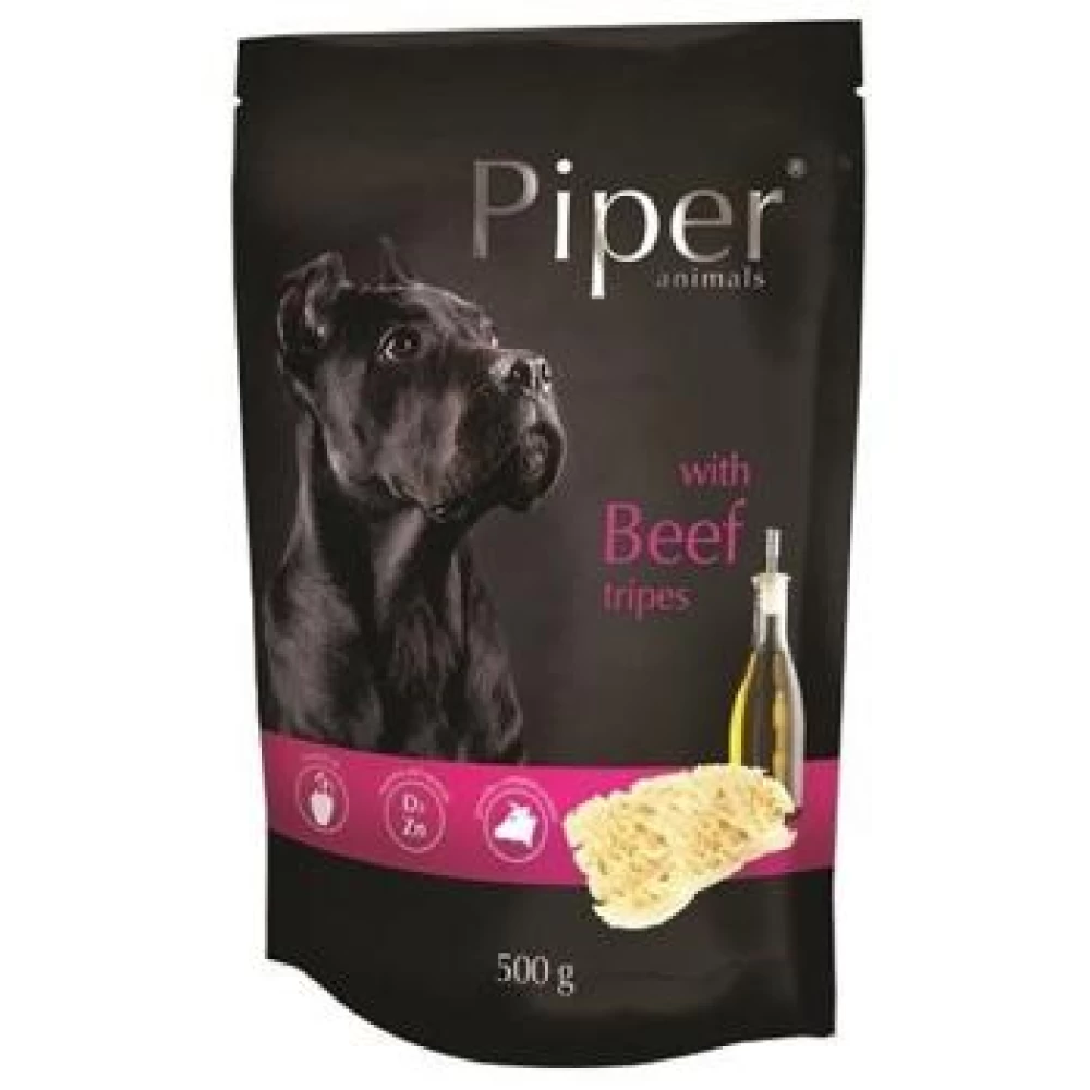 Piper Adult Dog cu Burta de Vita, plic 500 g Hrană Umedă pentru caini