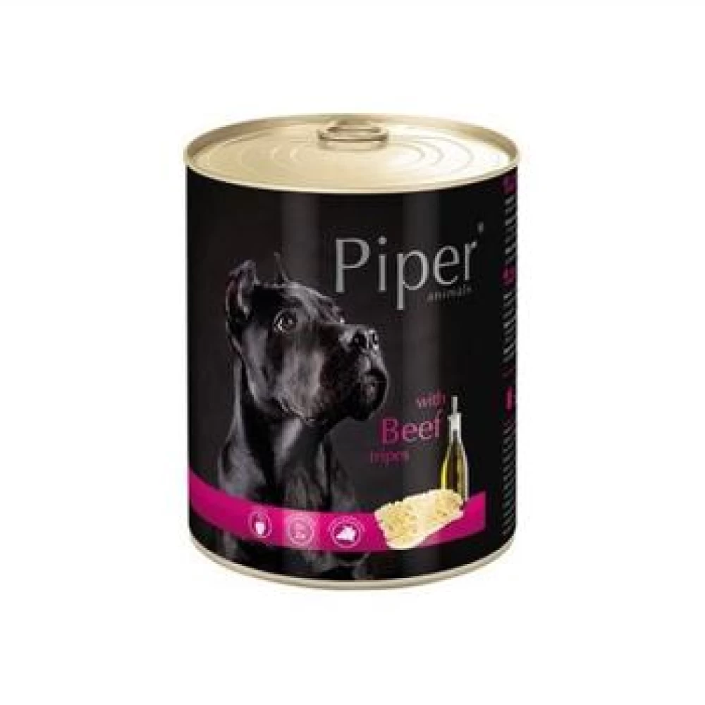 Piper Adult Dog cu Burta de Vita, 800 g Hrană Umedă pentru caini