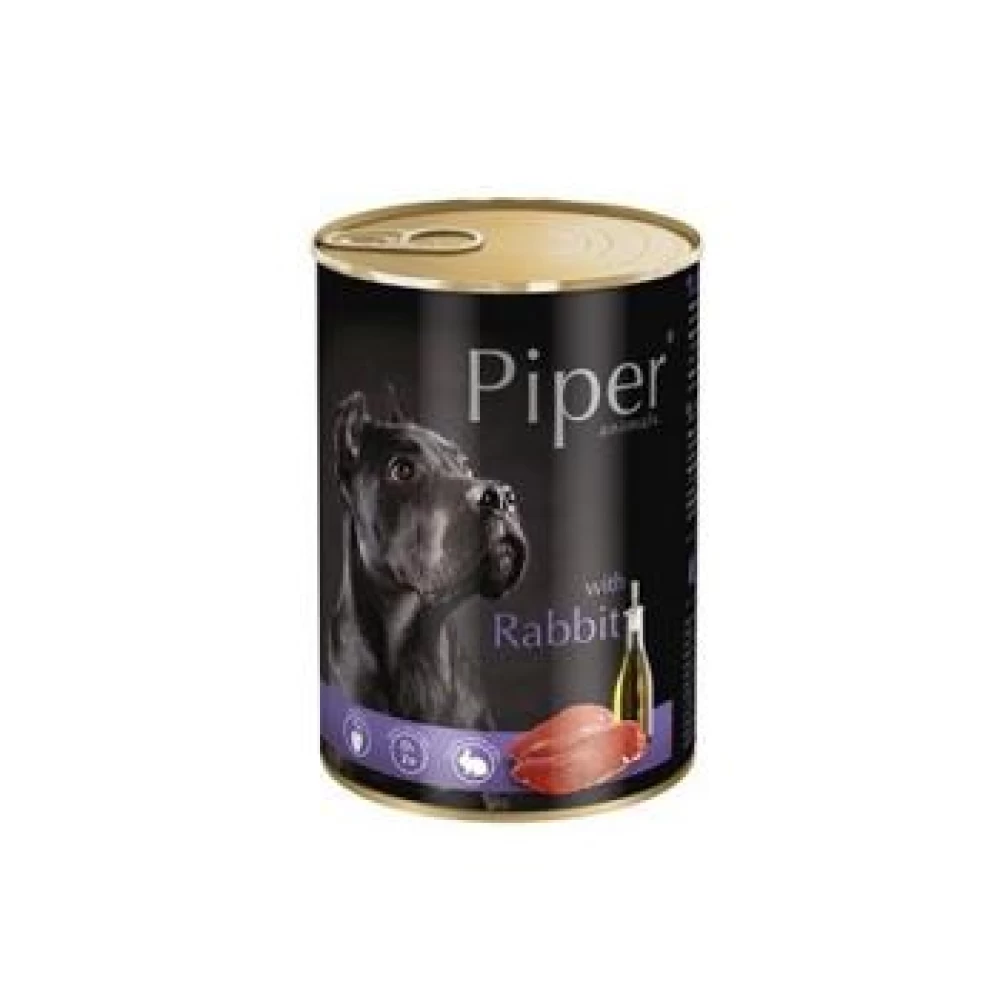 Piper Adult Dog cu Carne de Iepure si Mar, 400 g Hrană Umedă pentru caini