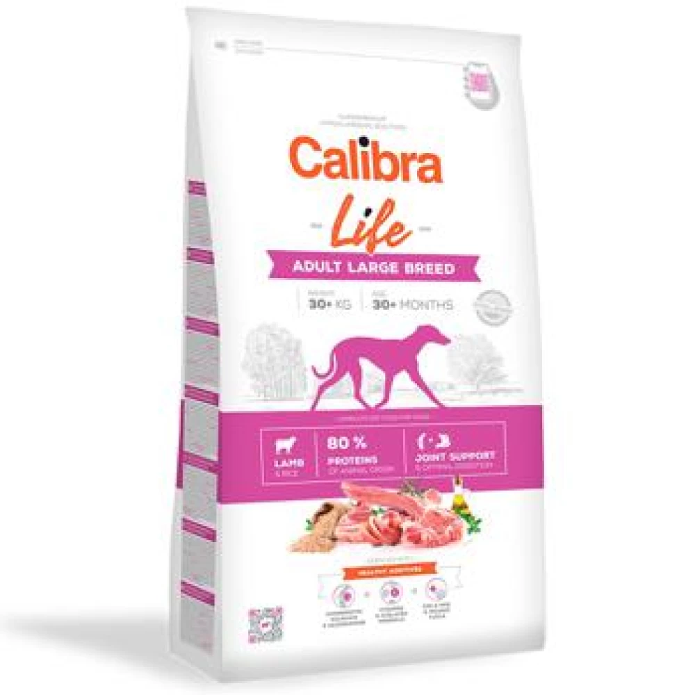 Calibra Dog Life Adult Large Breed cu Miel, 2.5 Kg Hrană Uscată pentru caini