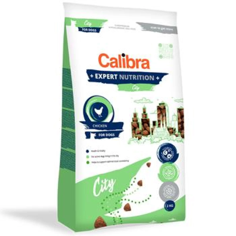 Calibra Dog Expert Nutrition, City, 2 Kg Hrană Uscată pentru caini