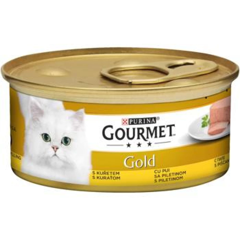 Gourmet Gold Mousse Pui 85 g Hrană Umedă pentru pisici