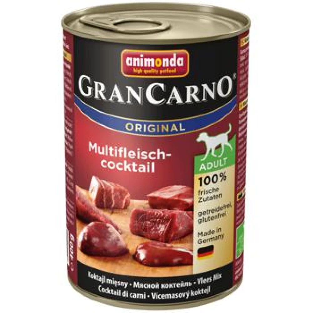 Grancarno Adult Cocktail Carne 400 g Hrană Umedă pentru caini