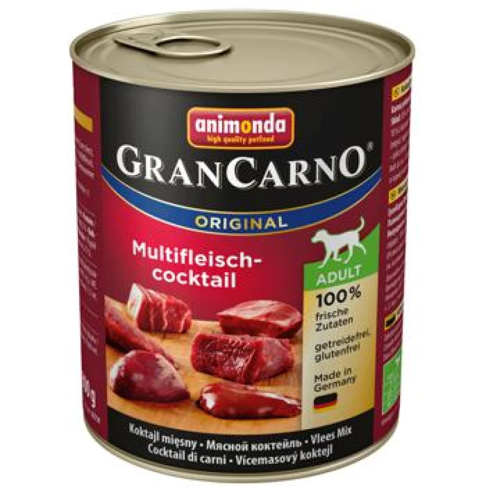 Grancarno Adult Cocktail Carne 800 g Hrană Umedă pentru caini