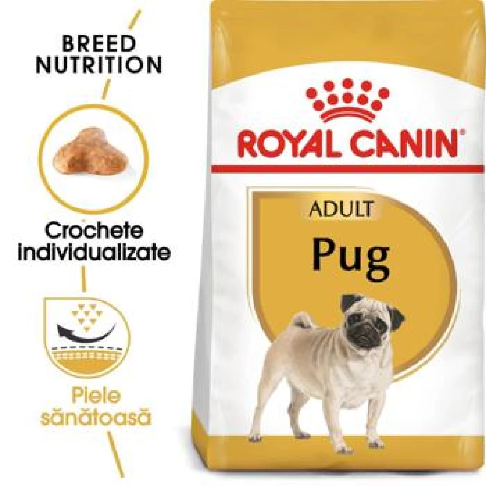 Royal Canin Pug Adult, 1.5 kg Hrană Uscată pentru caini