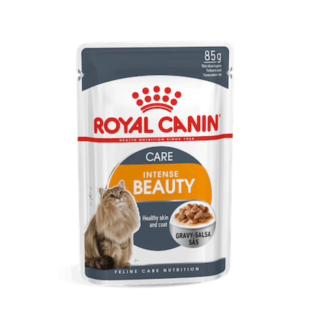 Royal Canin Intense Beauty in Gravy, 85 g Hrană Umedă pentru pisici