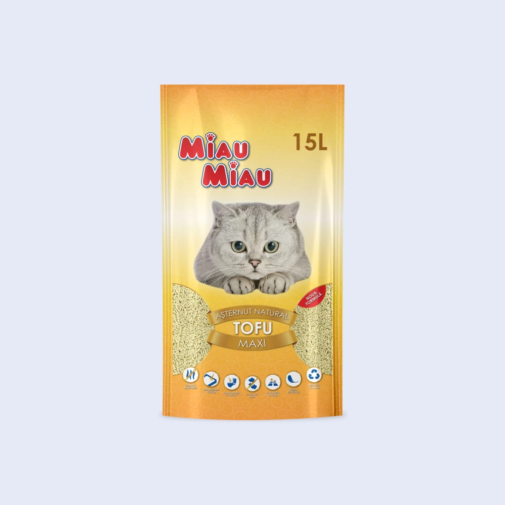 Asternut Miau Miau Tofu Vanilie Maxi 15L